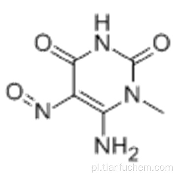 2,4 (1H, 3H) -pirymidynodion, 6-amino-1-metylo-5-nitrozo- CAS 6972-78-7